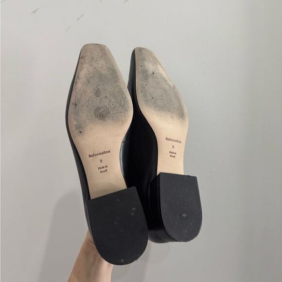 Reformation Tristan Black leather Loafer - Picture 11 of 12